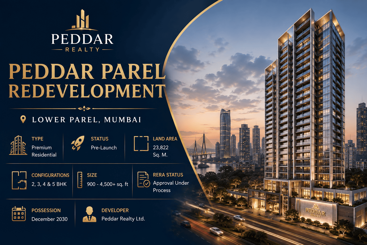 Peddar Parel Redevelopment - Premium Apartments Lower Parel Mumbai