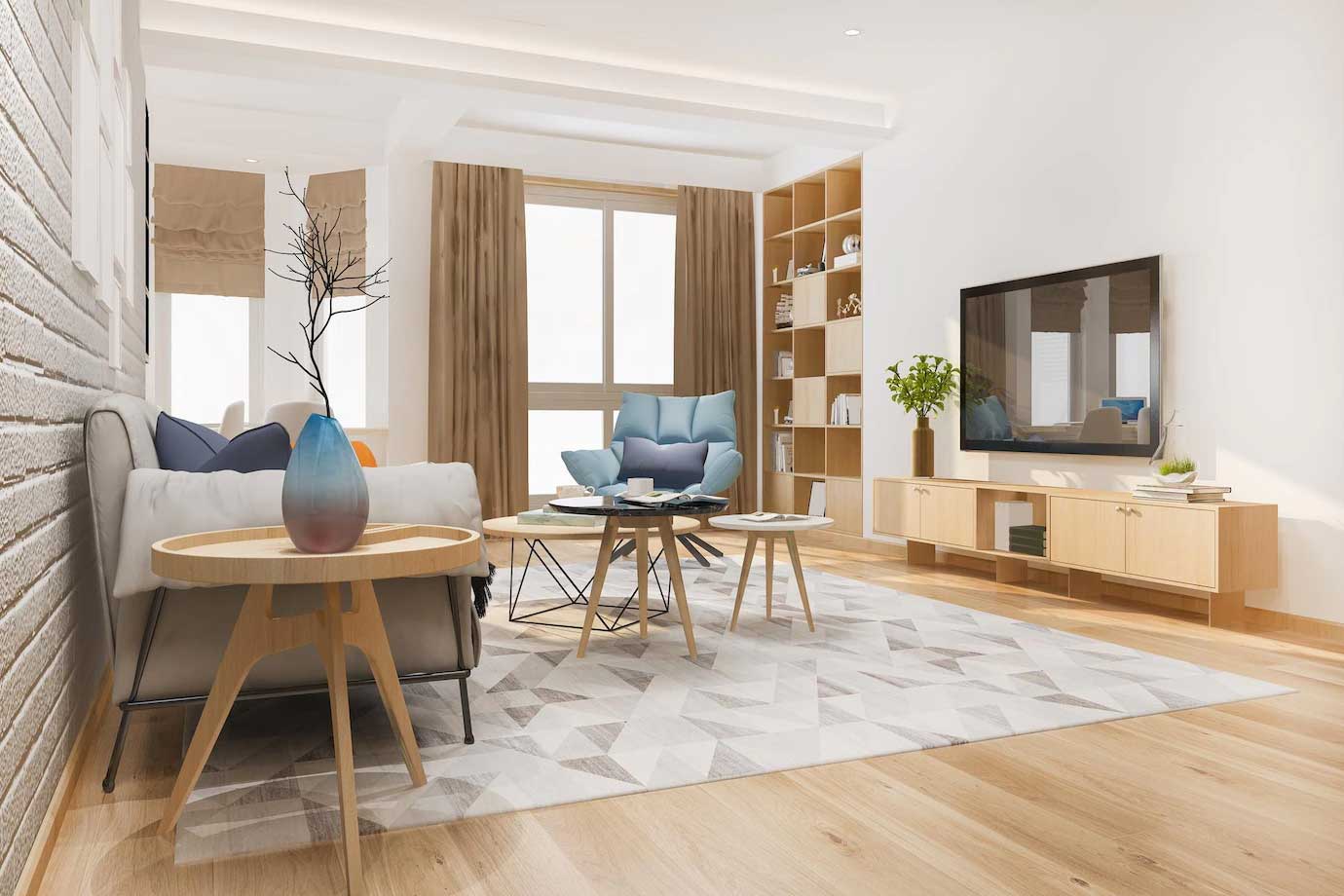Luxurious living room at Peddar Parel Redevelopment