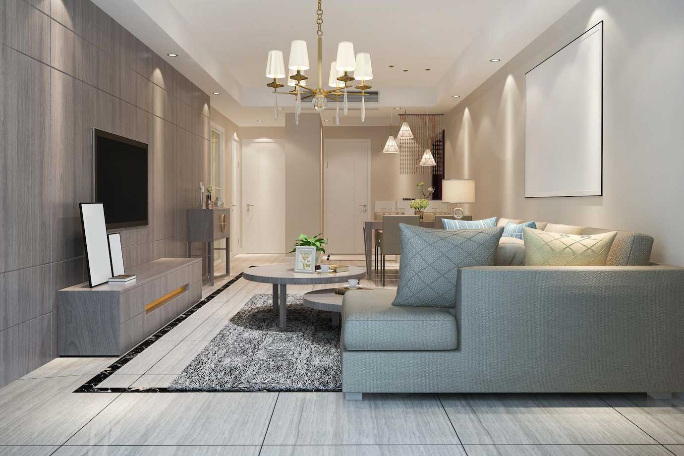 Modern kitchen at Peddar Parel Redevelopment